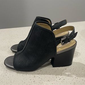 Geox black heel shoes